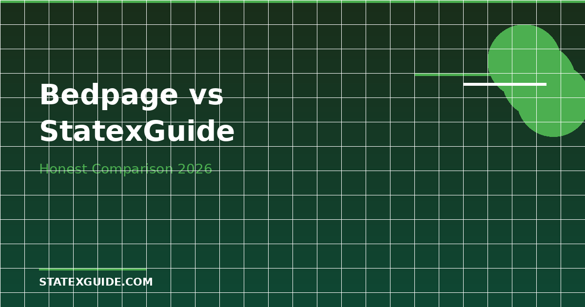 Bedpage vs StatexGuide Comparison 2026