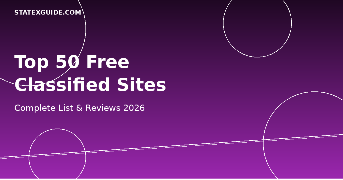 Top 50 Free Classified Ad Sites 2026 - Complete List